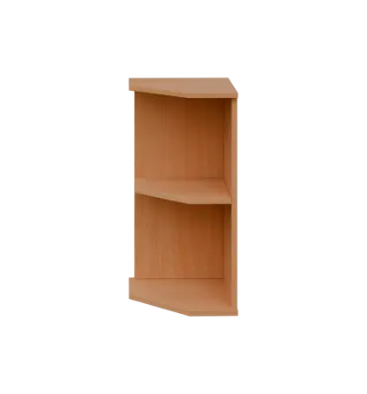 TZ 2 - 3 kancelářská skříň rohová, levá, 750x360x400, buk royal